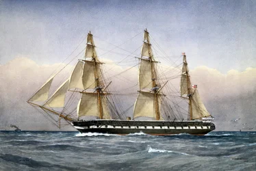 HMS Glasgow en mer en 1861, 1903